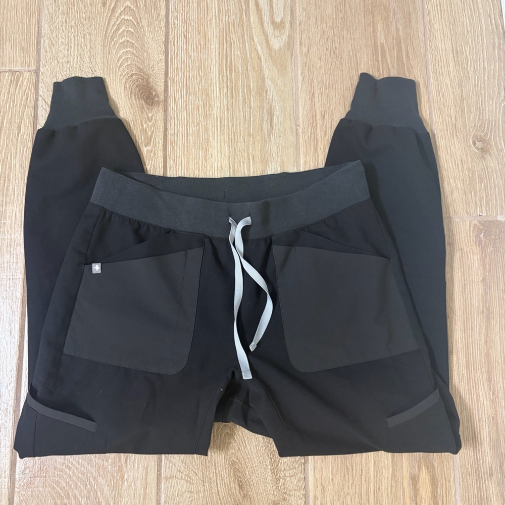 Figs Black Jogger Pants